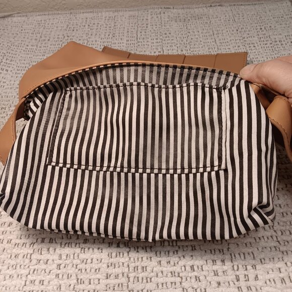 Alexis Bendel women's caramel color woven front flap shoulder purse - Picture 9 of 16